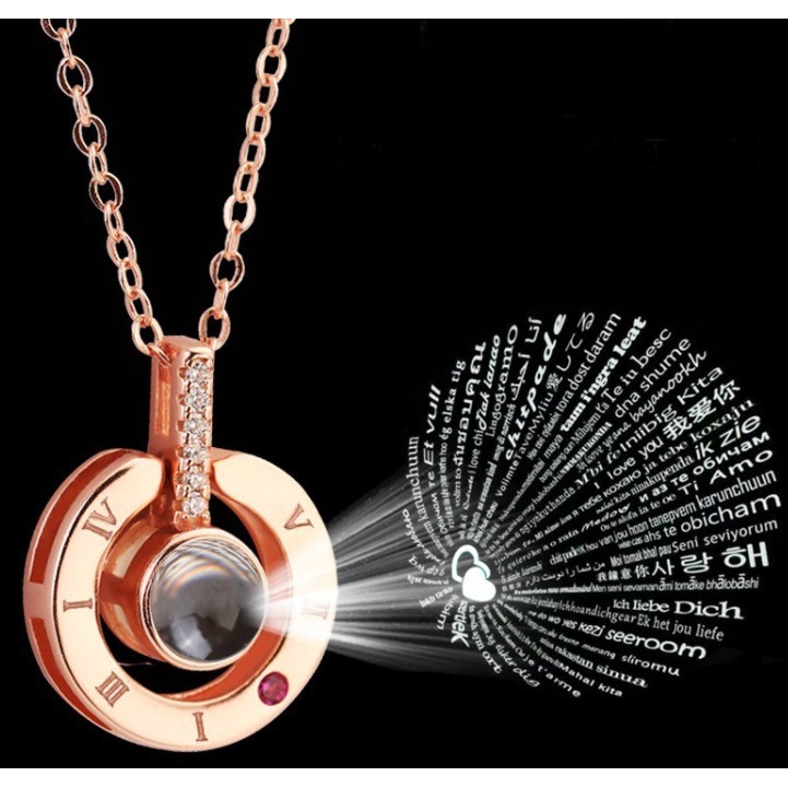 Coisíní] 100 Language To Say Love You Necklace Magnified