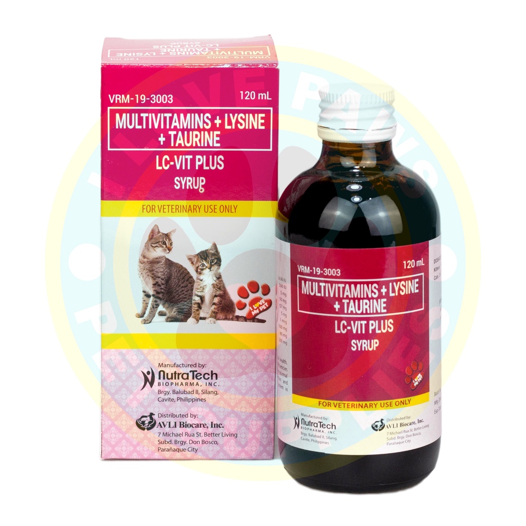 LC-Vit Plus Multivatamins with Taurine (for Cats) 60ml/120ml | Shopee ...