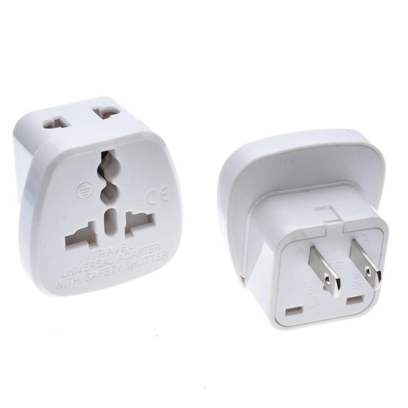 Hight Quality US 2 Flat Parallel Pins Power Adapter, Universal Inlet ...