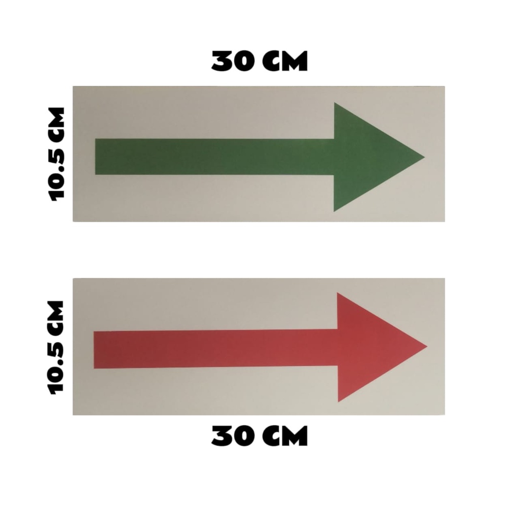 SOP Sticker*Arrow Sign Sticker*Matt Lamination Sticker 10.5CMx30CM ...