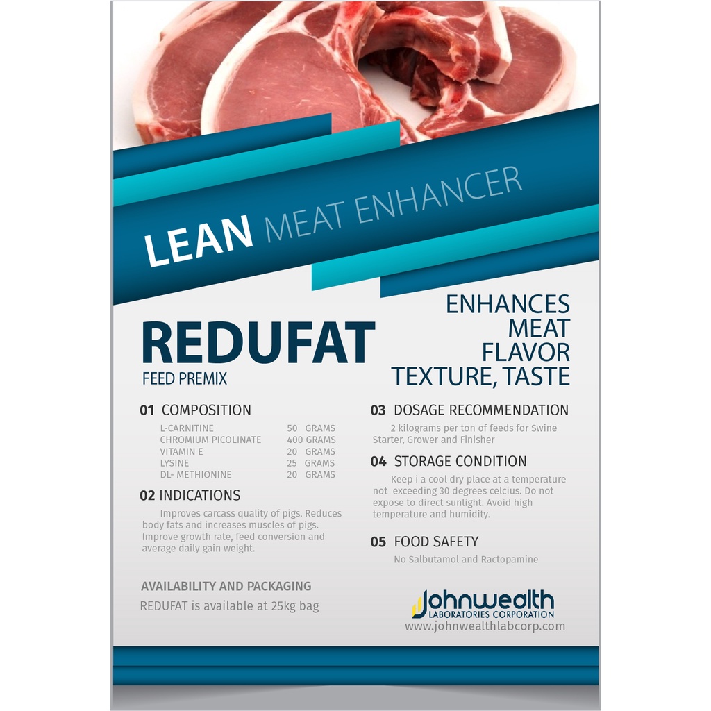 REDUFAT MEAT ENHANCER 1Kg Foil Pack Feed Premix Shopee Philippines