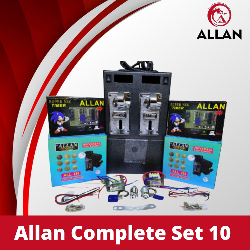 ALLAN Complete Set Pisonet COMBO 10 /High Power Relay Coinslot Box ...