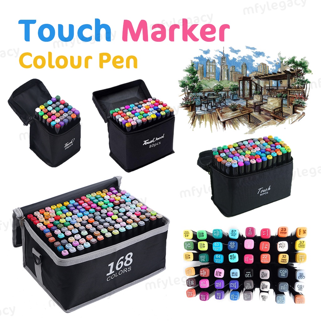 30/60/80/168 Colour Touch Marker Pen Marker Pen Set Touch Art Markers