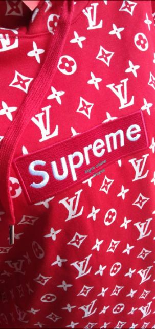 Knitwear & sweatshirt Louis Vuitton x Supreme Red size M International in  Cotton - 30554050