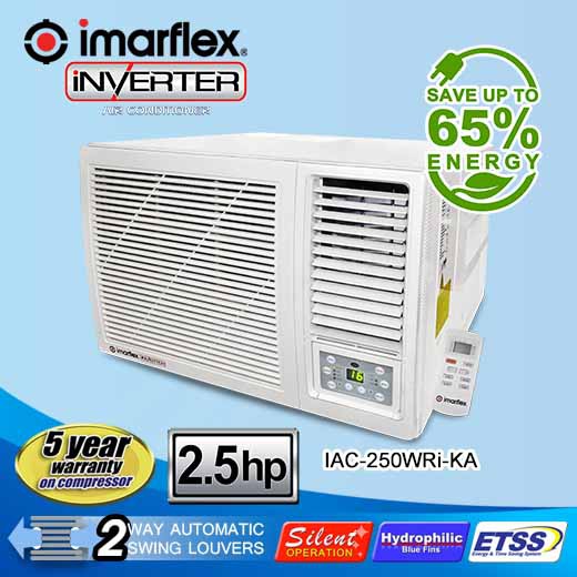 2.5 hp window type aircon inverter