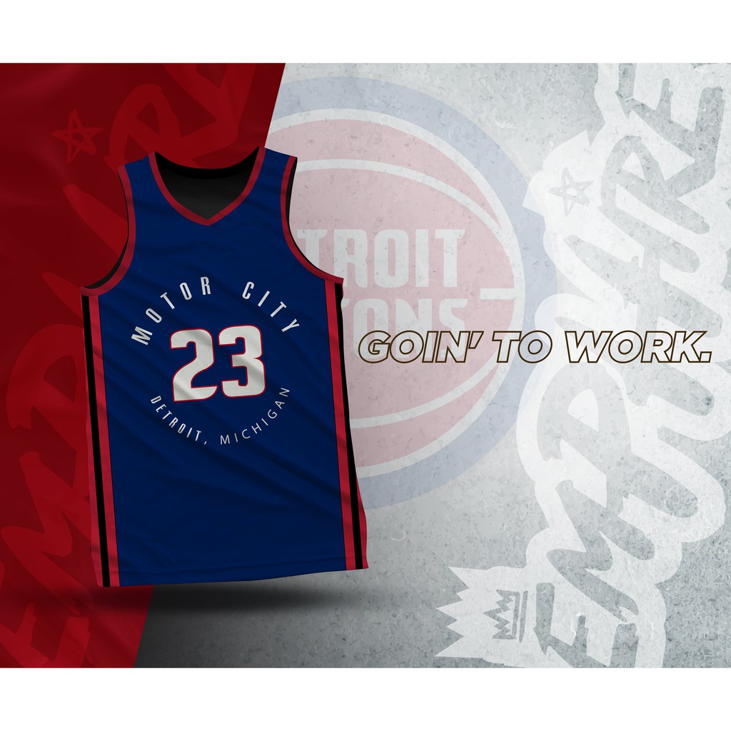 GRIFFIN 23 Pistons Motor City Jersey City Edition Jersey Full Sublimation Jersey Blake Griffin