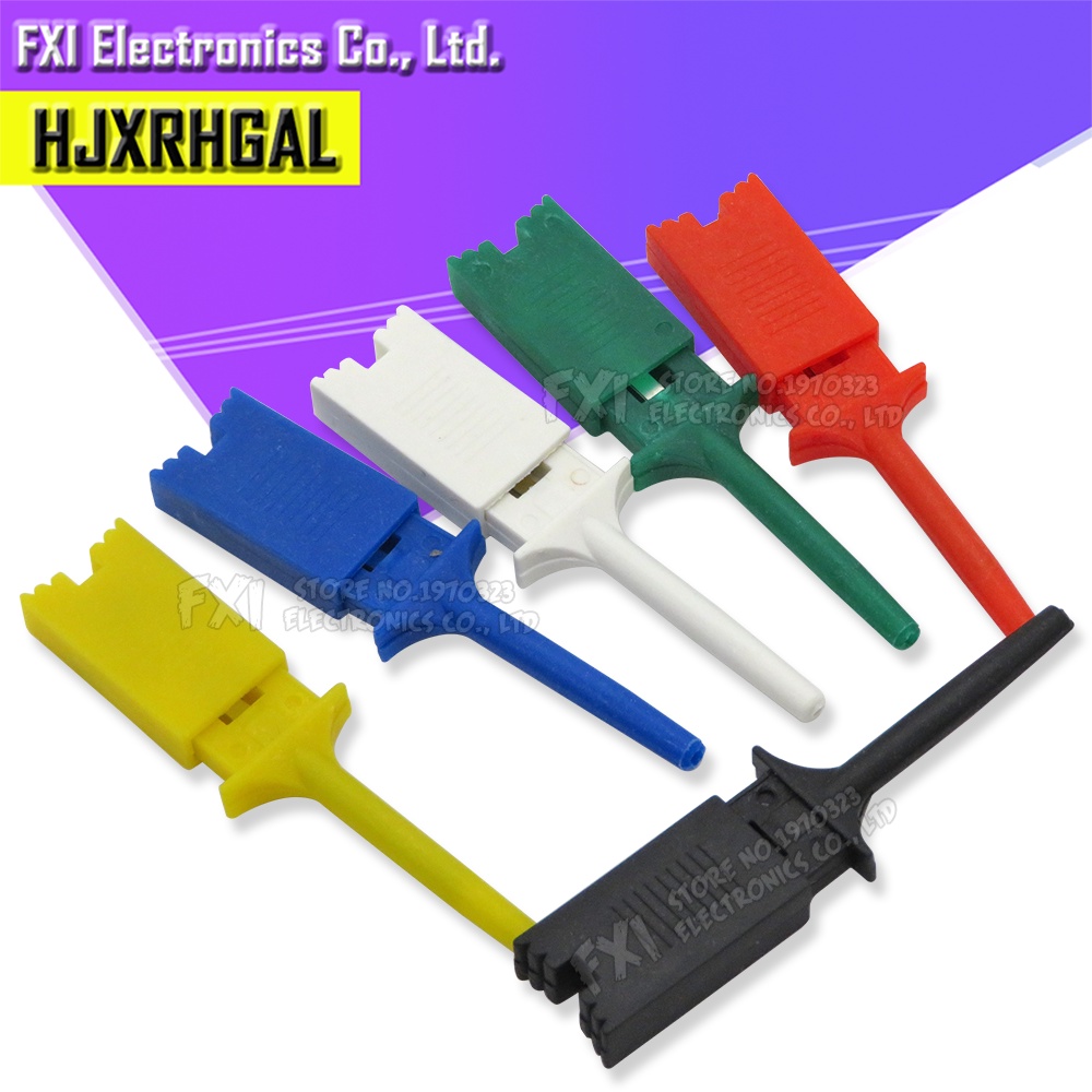 10PCS Test Hooks Clips for Logic Analyzers Logic Test Clip Red Black ...