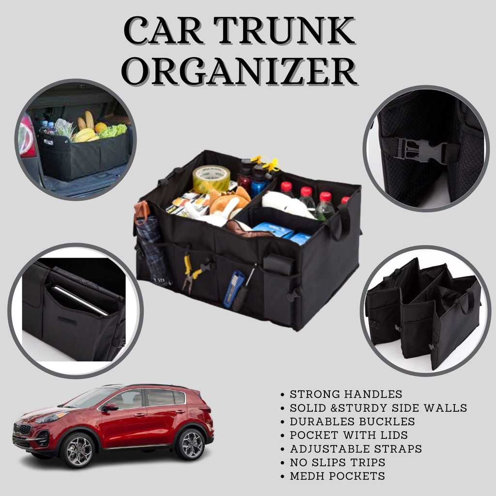NEW CAR TRUNK ORGANIZER FOR KIA SPORTAGE UNIVERSAL CAR TRUNK BOOT