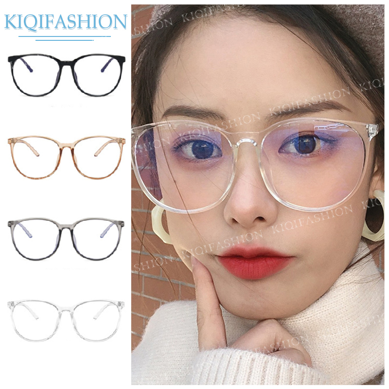 【KIQIFASHION COD】Korean Anti Radiation Glasses for Women Round frame eyeglasses Shopee Philippines