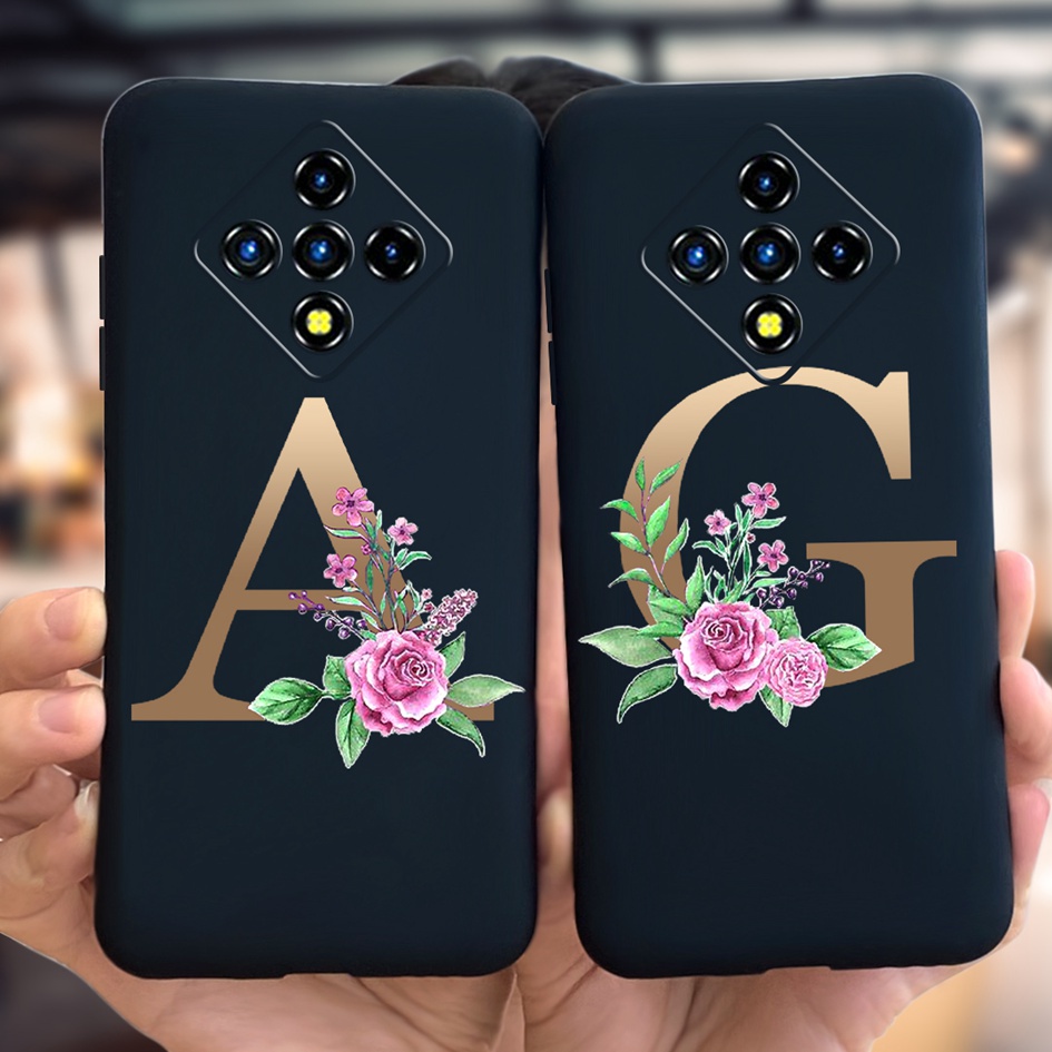 Soft Casing Infinix Zero 8 Phone Case Silicone Cute Letters Alphabet ...