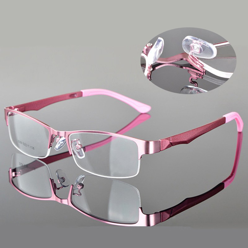 Half rimless eyeglass frames on sale