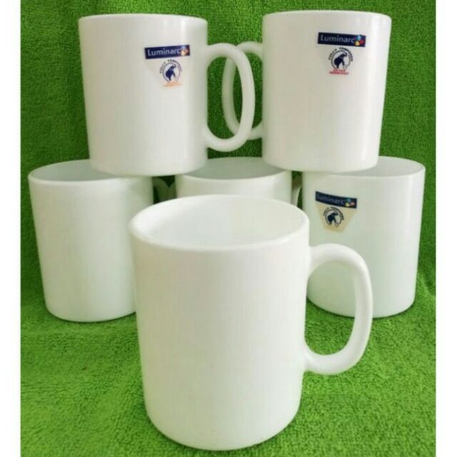 LUMINARC MUG 6PCS WHITE ESSENCE | Shopee Philippines