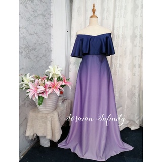 Ombre off 2025 shoulder dress