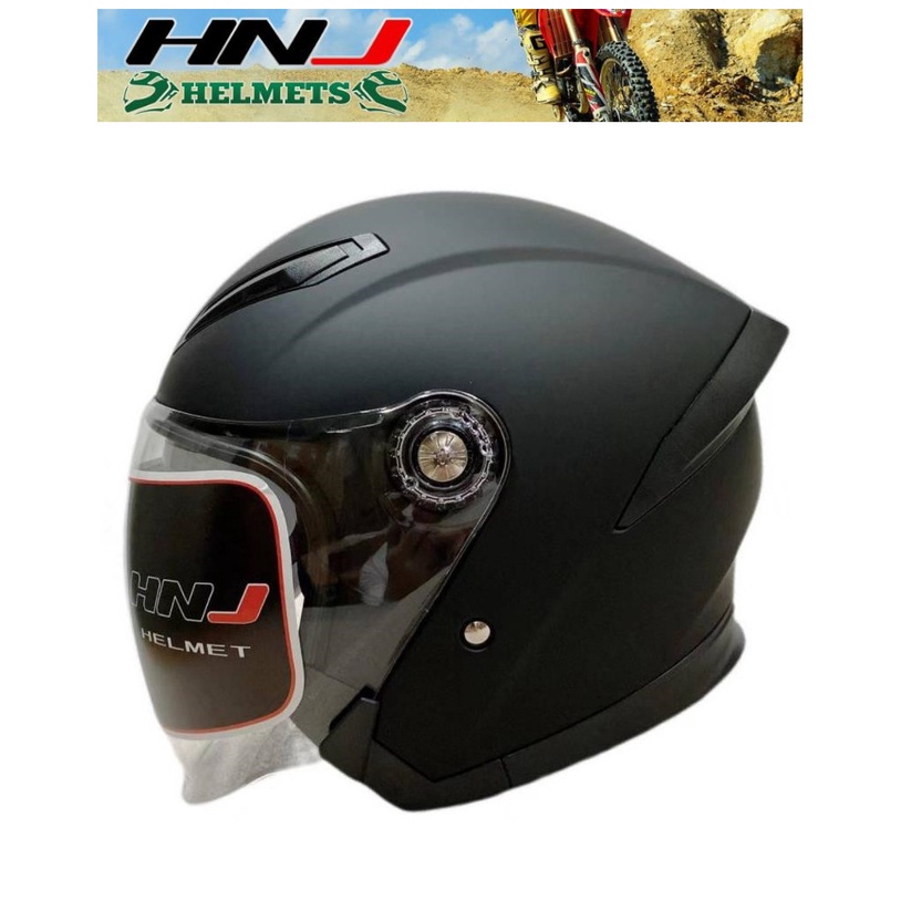 HNJ YM829 Half Face Dual Visor Motorcycle Helmet Shopee Philippines