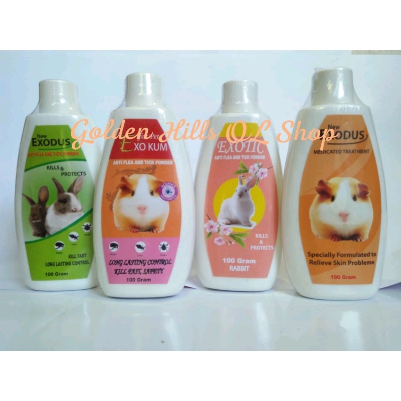 Exodus anti Flea Powder For Rabbits And Hamsters 100gr Shopee Philippines