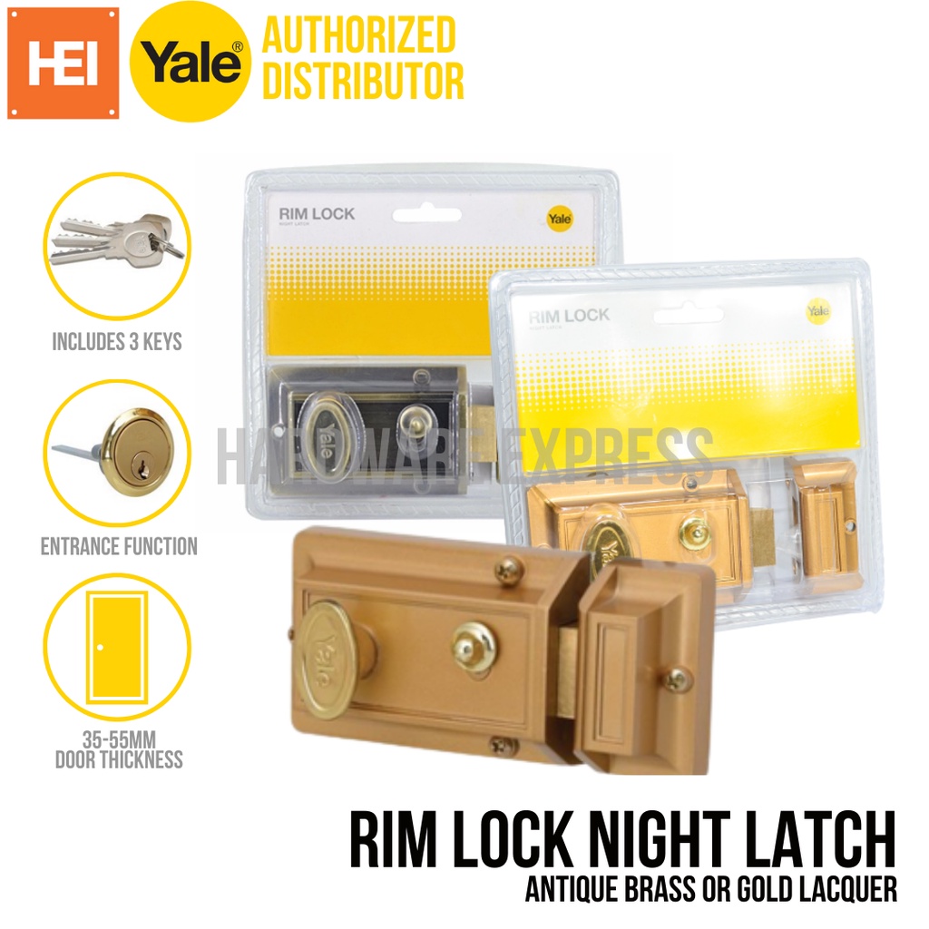 YALE Rim Lock Night Latch Entrance V78 Shopee Philippines