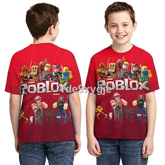 Kids Short Sleeve Roblox T-shirt Tee Tops