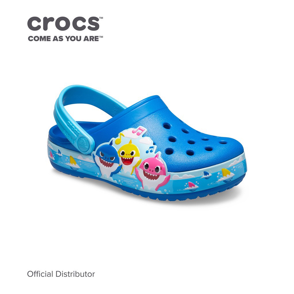 【Ready Stock】 Crocs Kid's Fun Lab Baby Shark Band Clog (206704-4JL ...