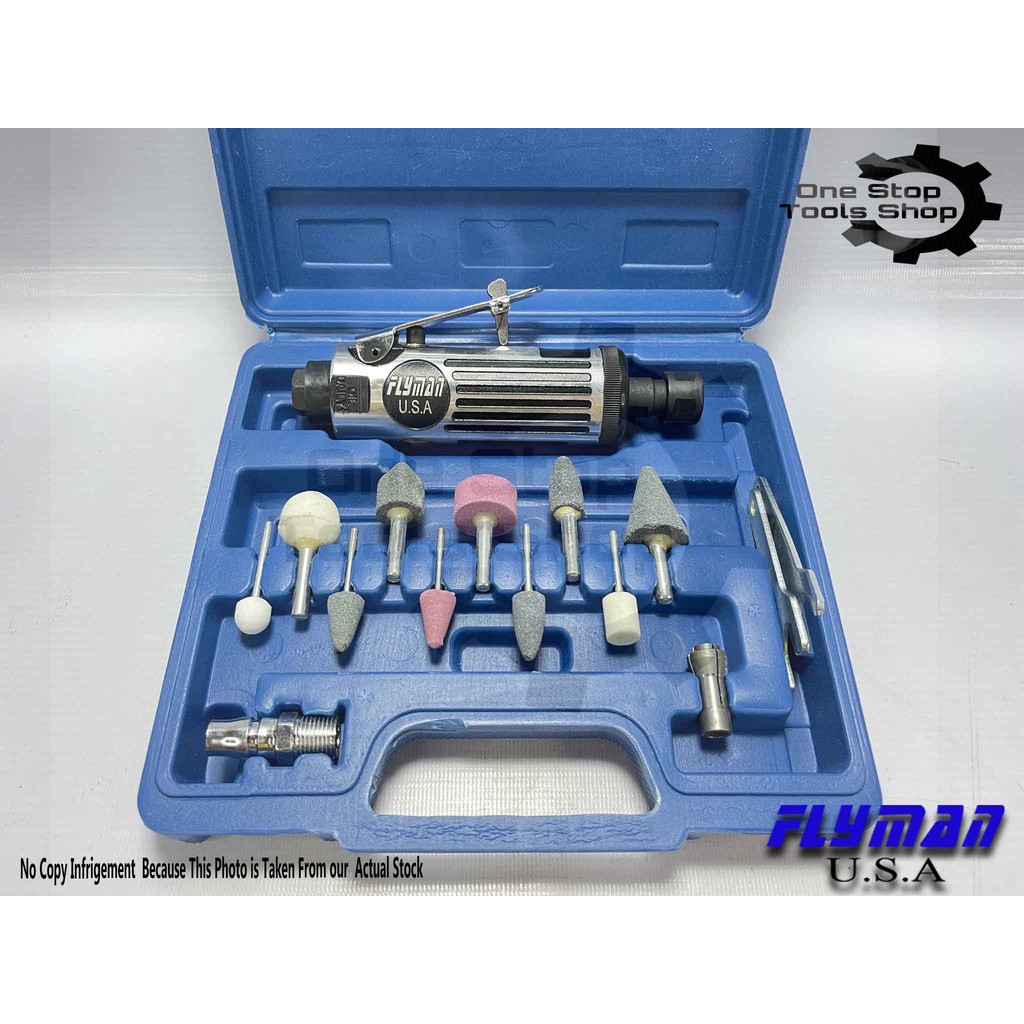 ONE STOP TOOLS SHOP OORIGINAL FLYMAN HEAVY DUTY AIR DIE GRINDER (COD ...