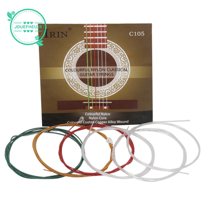 IRIN C105 Rainbow Guitar Strings Nylon Core Colorful Coated Copper