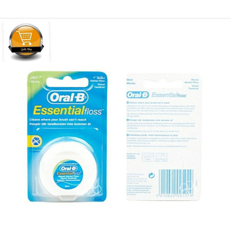 Oral-B Essential Dental Floss Mint 50m ! | Shopee Philippines