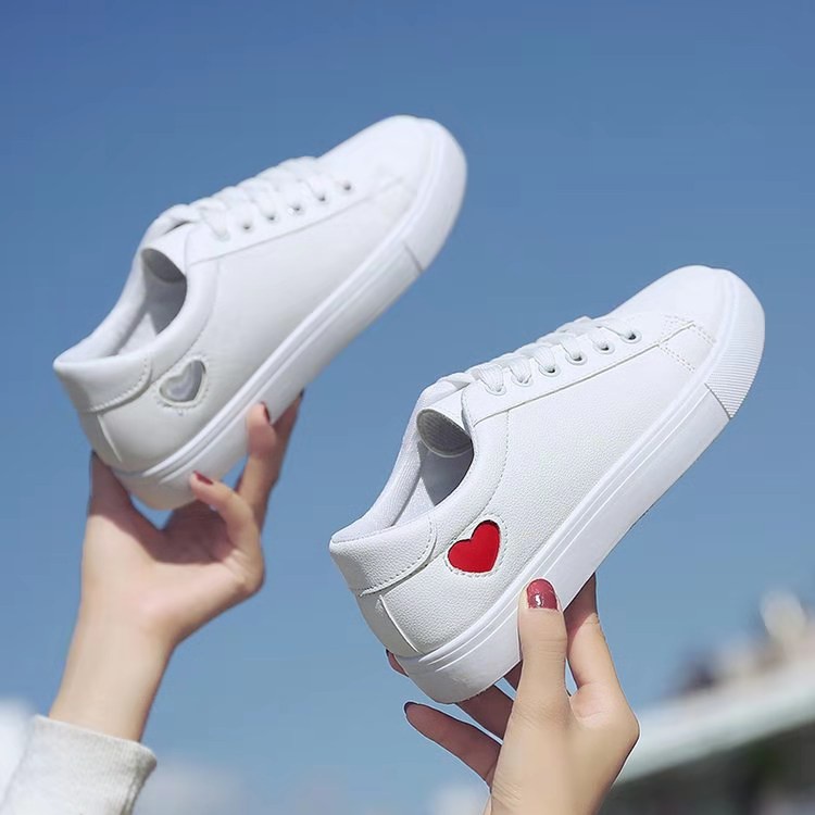 GHSY Ladies Korean fashion white sports shoes running shoes | Shopee ...