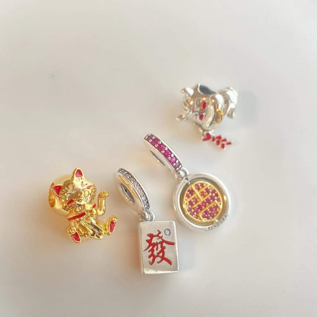 パンドラ Cute Fortune Cat Charm Cute Fortune Cat Charm 769271C01 - Sabina