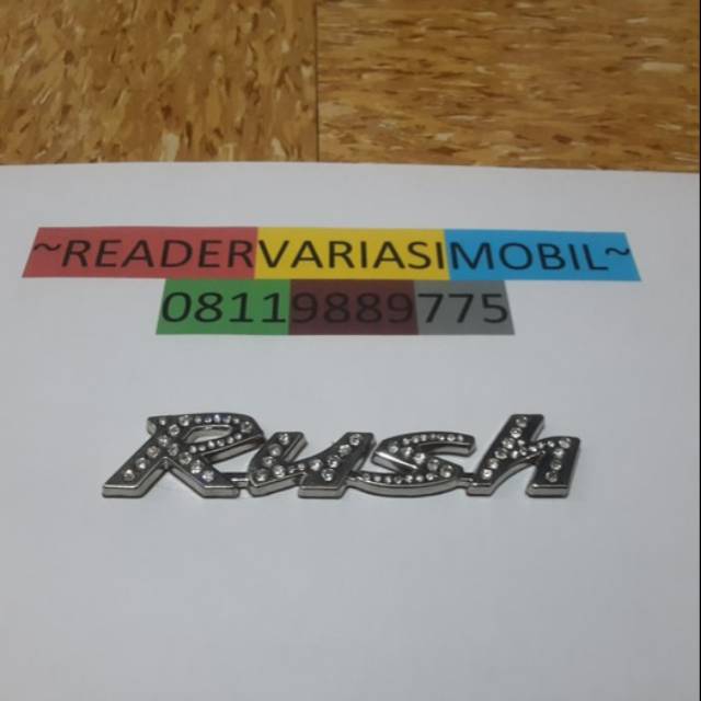 RUSH Iron Diamond Gemstone Logo Emblem Good Quality | Shopee Philippines