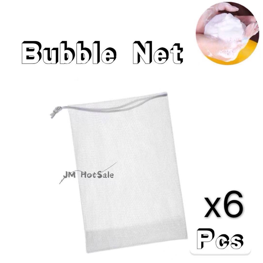 (6pcs) SOAP NET Mesh Soap Foaming Net Bubble Mesh Bag Shopee Philippines