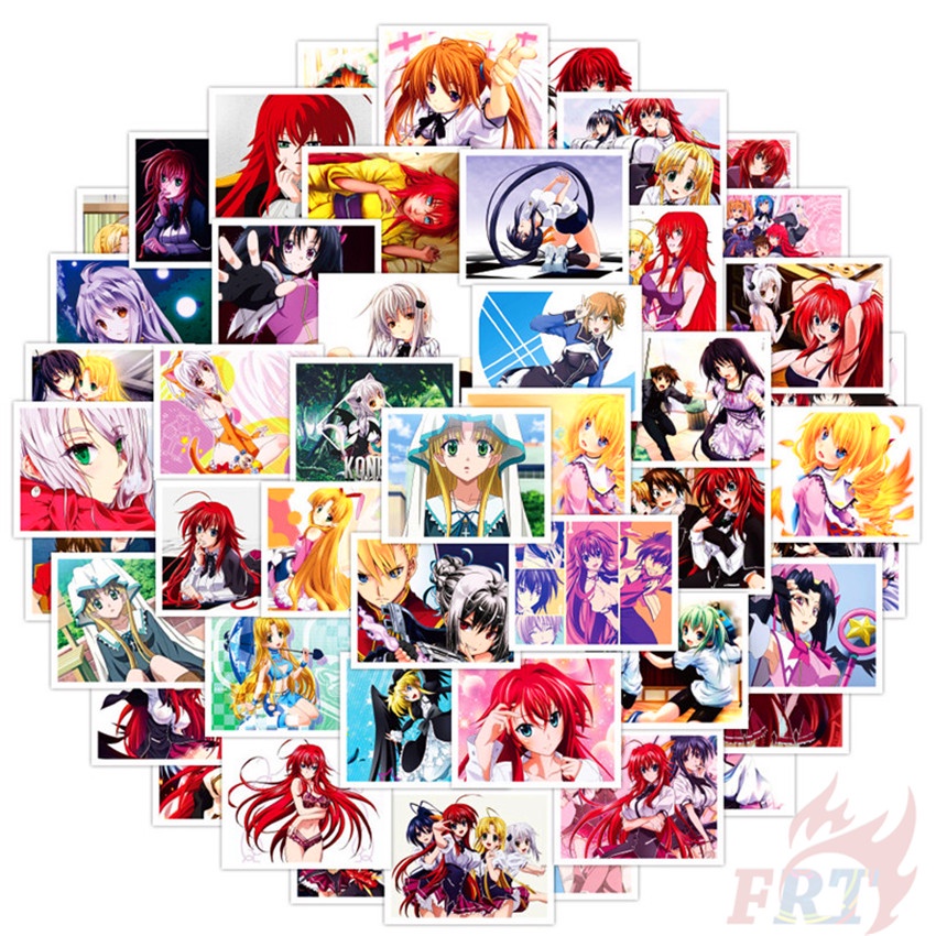 50Pcs/Set High School DxD Mini Poster Stikers Rias Gremory DIY Fashion ...