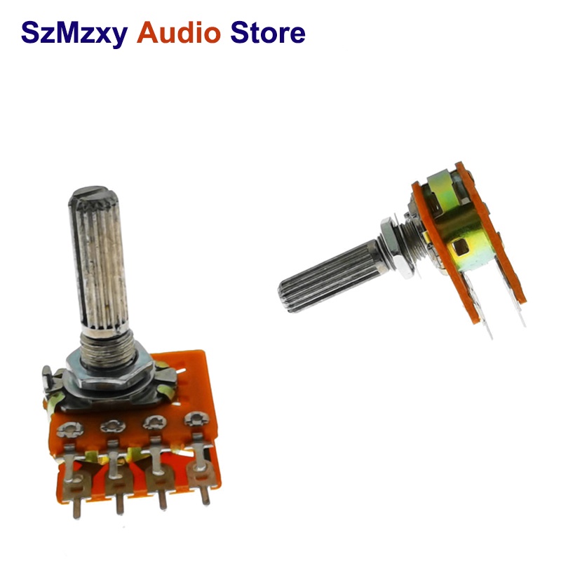 3PCS WH-148 20% 25mm Taiwan ALPHA Audio Volume Potentiometer 8pin B50K ...