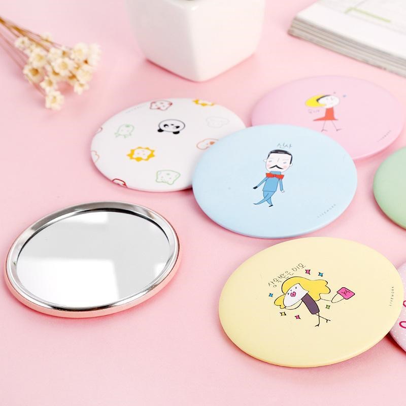 Compact Mirror Round Makeup Glass Mirror for Purse ( Random Color ...