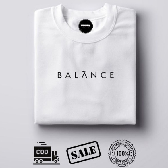 Balance Statement print Shirt Unisex minimal tee Cotton | Shopee ...