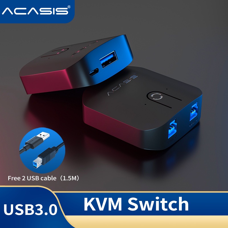ACASIS USB HDMI KVM Switch 4K Ultra HD HDMI Switcher Box And USB KVM ...