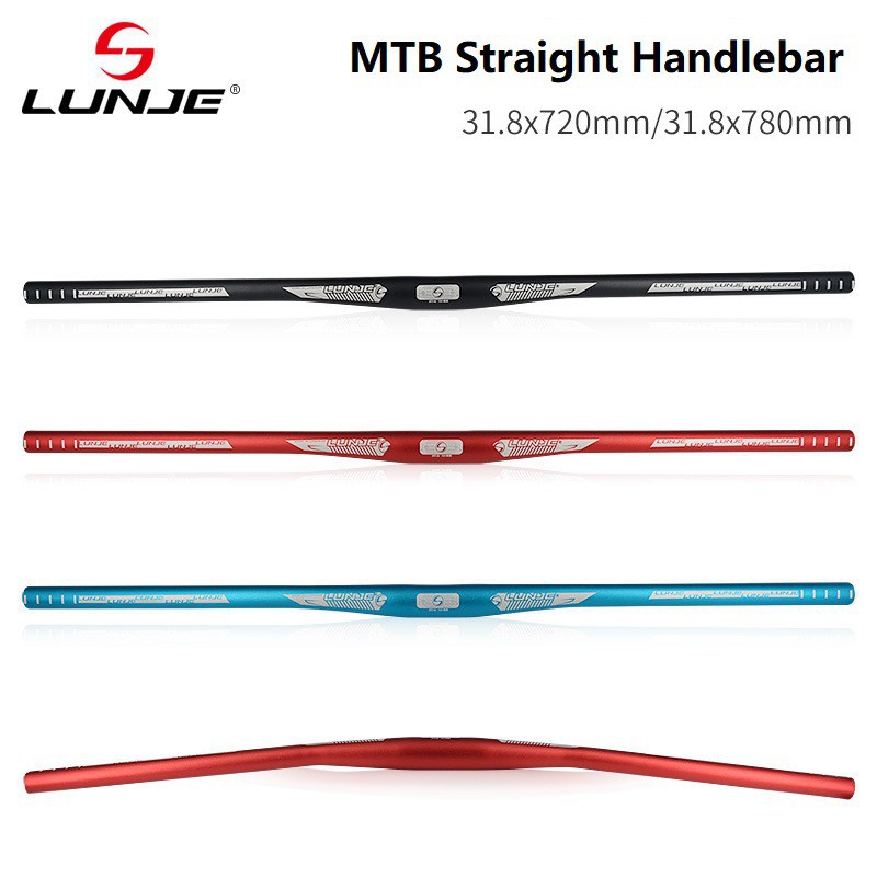 LUNJE Bicycle Handlebar MTB Straight Handlebar Bicycle Crossbar 31.8mm620/720/780MM Handle