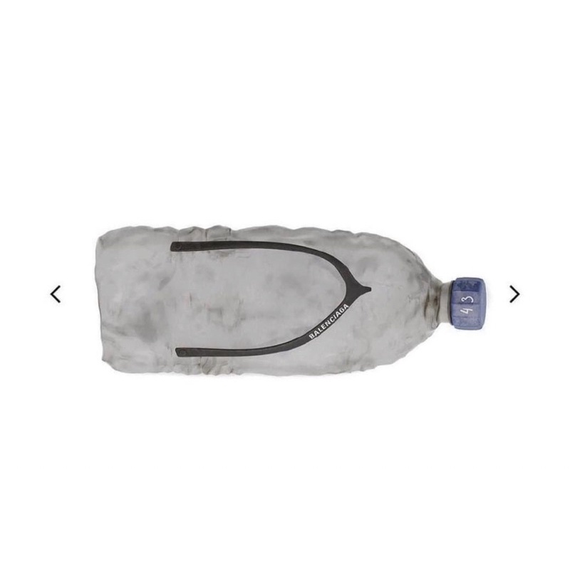 bottle slippers plastic balenciaga