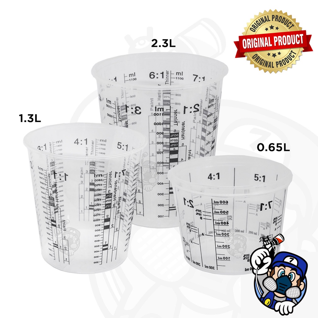 Automotive Car Paint Mixing Cup / Measuring Cup With Cover (650ml