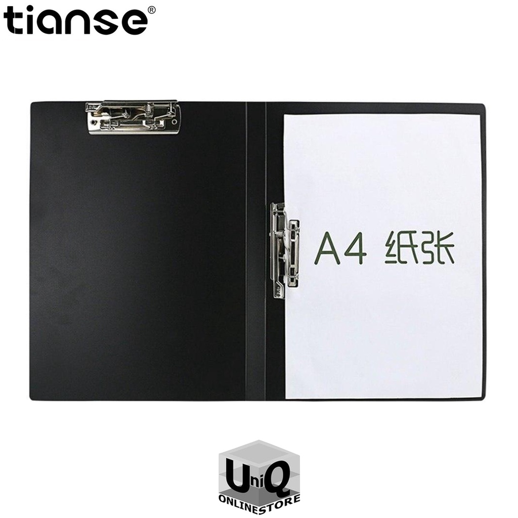 Tianse 1602 A4 Double Clips File Folder (Black) Shopee Philippines