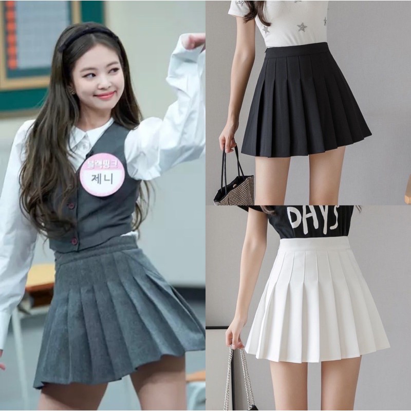 Black pink 2025 tennis skirt