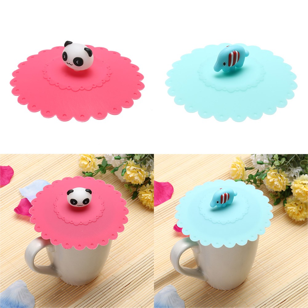 8 Pcs Silicon Cup Covers Anti-Dust Glass Covers For Drinks Coffee