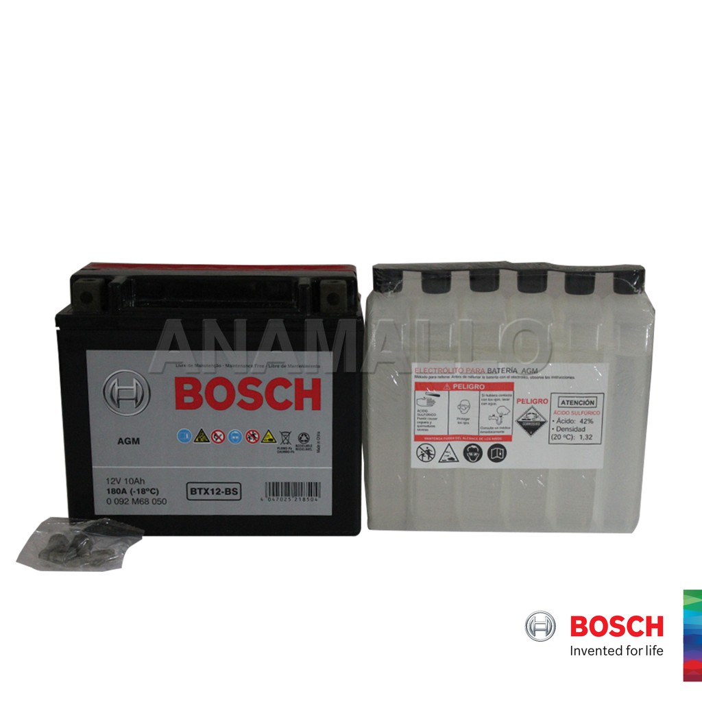 Bateria Moto BTX12-BS BOSCH / 10 Ah / BOSCH