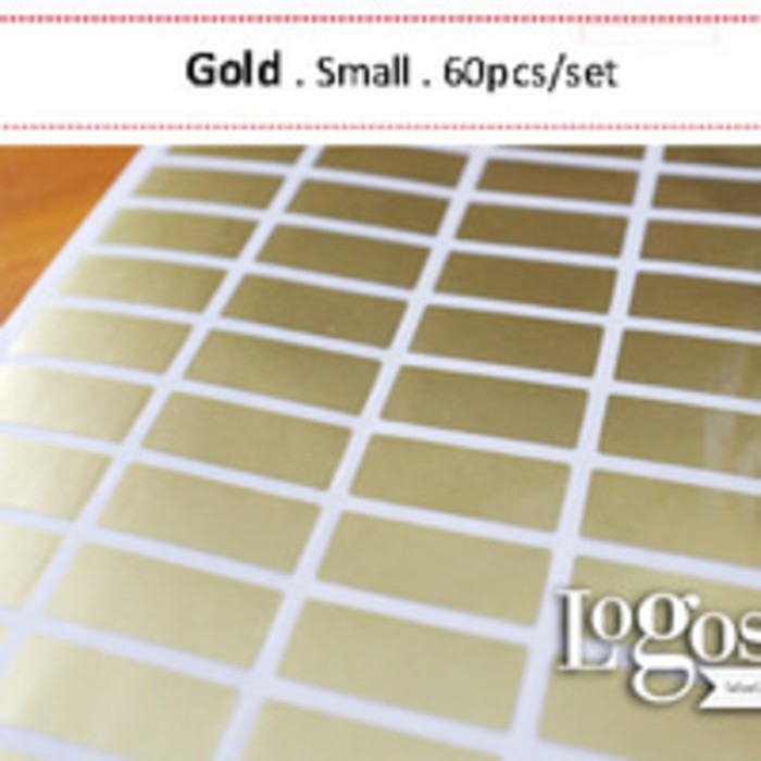Gold Small Name Label Sticker waterproof Sticker Name Label Small ...