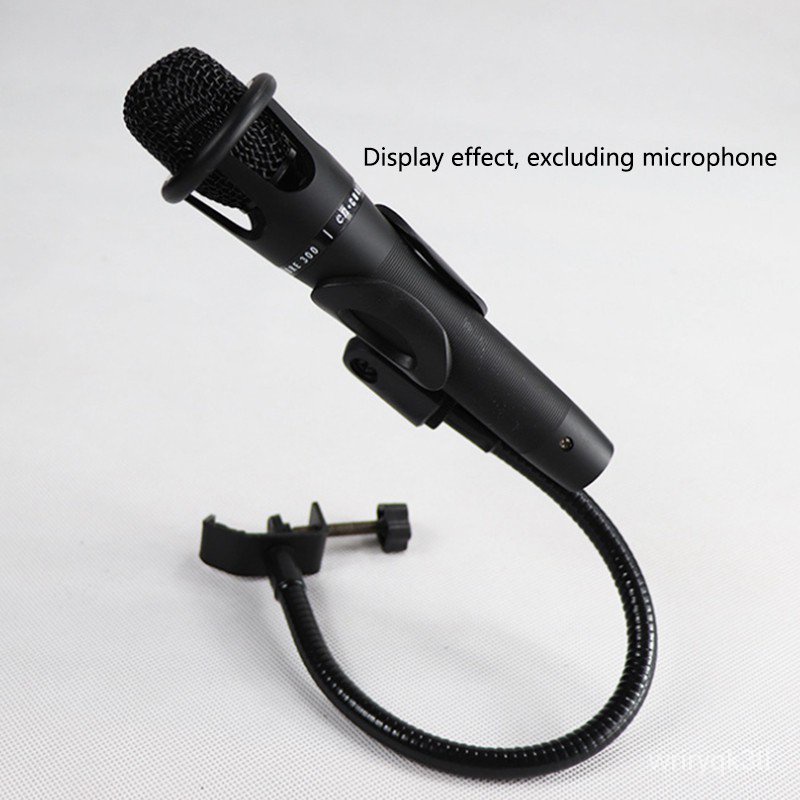 Flexible Gooseneck Microphone Stand with Desk Clamp for Radio