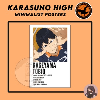 Poster Propaganda - Haikyuu - Karasuno Team - Characters - SA0560