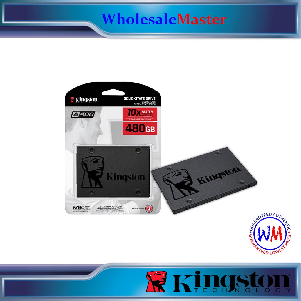 Kingston SSD A400 Solid State Drive 480GB SA400S37 480GB