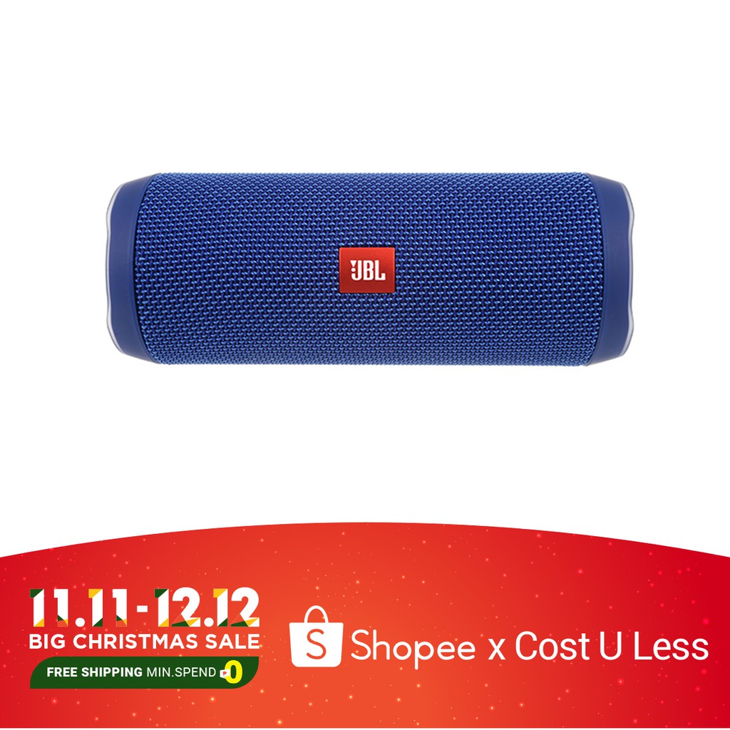 JBL Flip 4 Waterproof Portable Bluetooth Speaker (Blue) Shopee