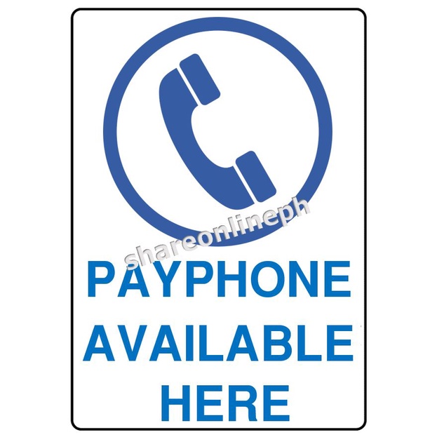 Laminated Signages Payphone Sticker Signage PVC Sign Boards Sintra ...