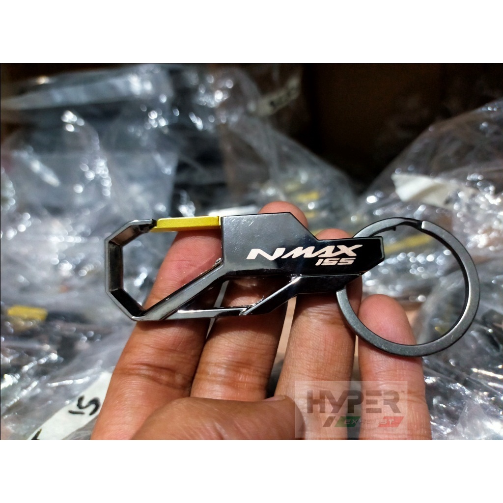 GANTUNGAN Carabiner Keychain 3D Keychain Logo YAMAHA NMAX 155 Metal ...