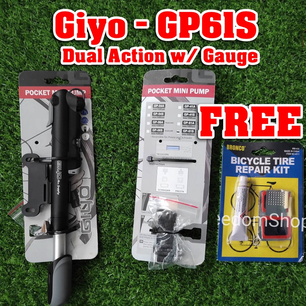 GIYO PUMP GP 61S MODEL Double Action with Gauge Shopee Philippines