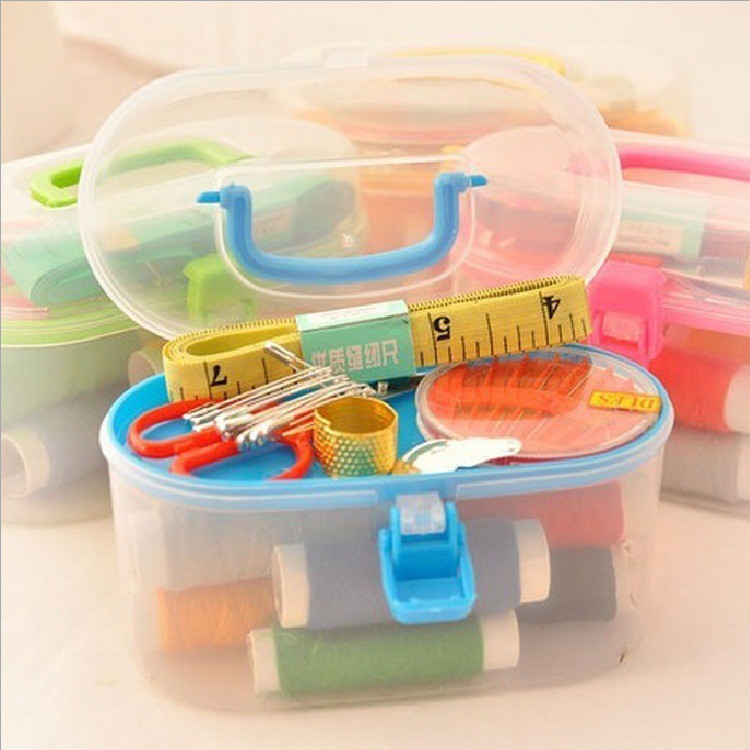 Sewing Tool Pack Kit Thread Threader Needle Tape Measure Scissor Nice ...